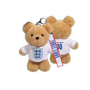 【官方正版】英格兰国家队 | 毛绒小熊钥匙扣可爱挂件球迷周边