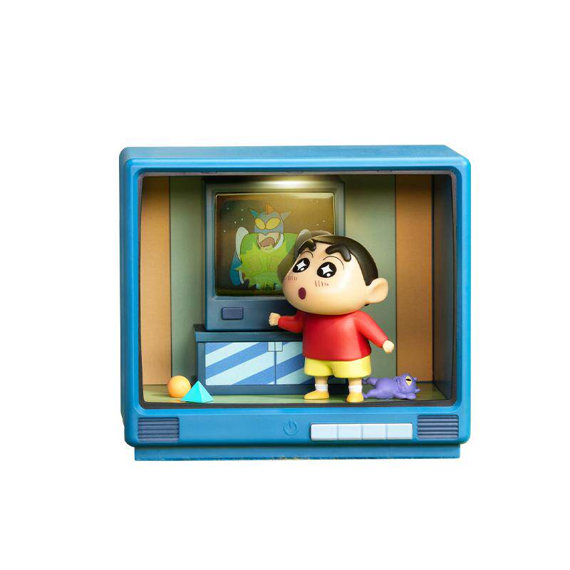 52TOYS蜡笔小新复古小电视发光盲盒手办潮玩玩具摆件生日礼物
