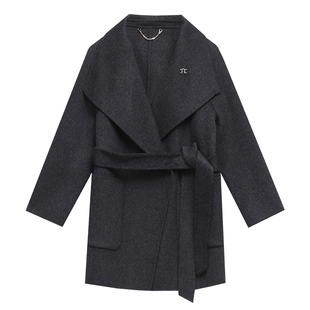 洋气妈妈秋冬装双面羊绒大衣女小个子2025品牌高贵夫人羊毛呢外套