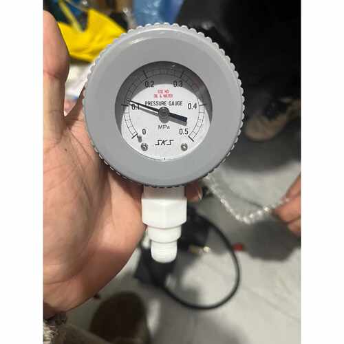 全新SKS耐药品压力计AY50-PR3/8 0.5Mpa