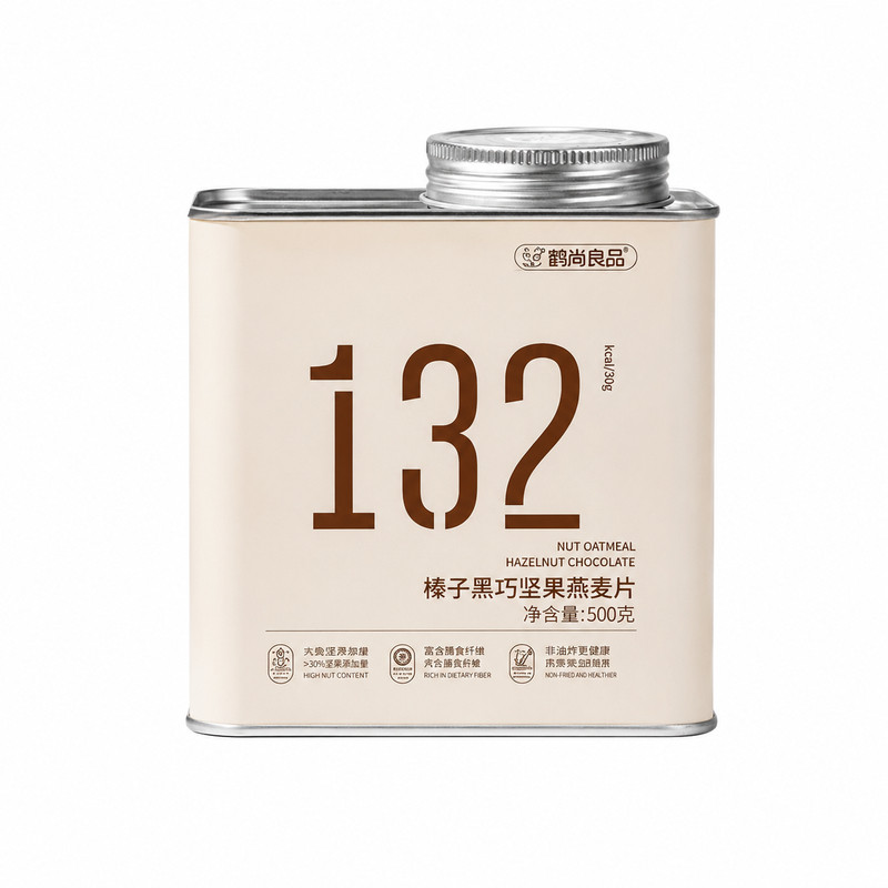 可可坚果燕麦片罐装500g烘焙即食营养早餐搭配酸奶代餐官方旗舰店