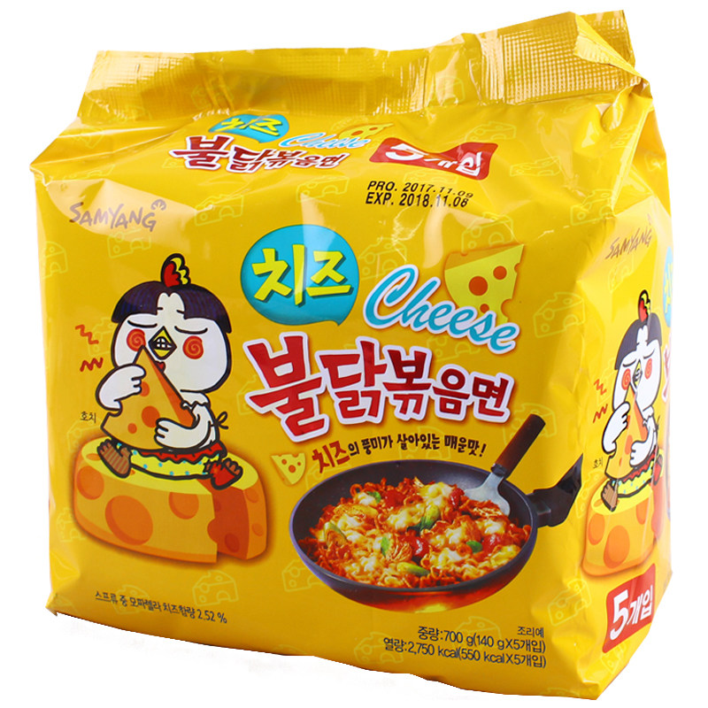 韩国方便面三养速食芝士味140g