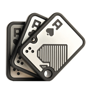 傲娇的老铁匠3.0扑克推牌三层啪啪牌币指尖陀螺玩具黑科技解压edc