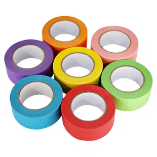 彩色美纹纸胶带绘画留白不留胶无痕贴边瓷砖美缝手撕美术生用胶带