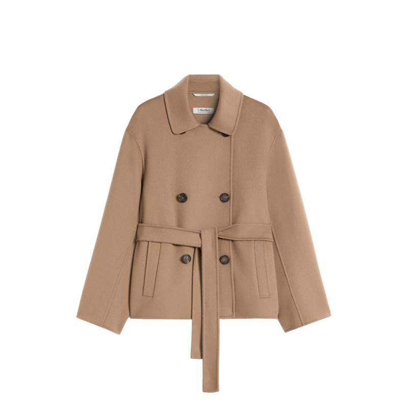 【秋冬新降】MaxMara 25秋冬新品女装绵羊毛双排扣夹克9046125306