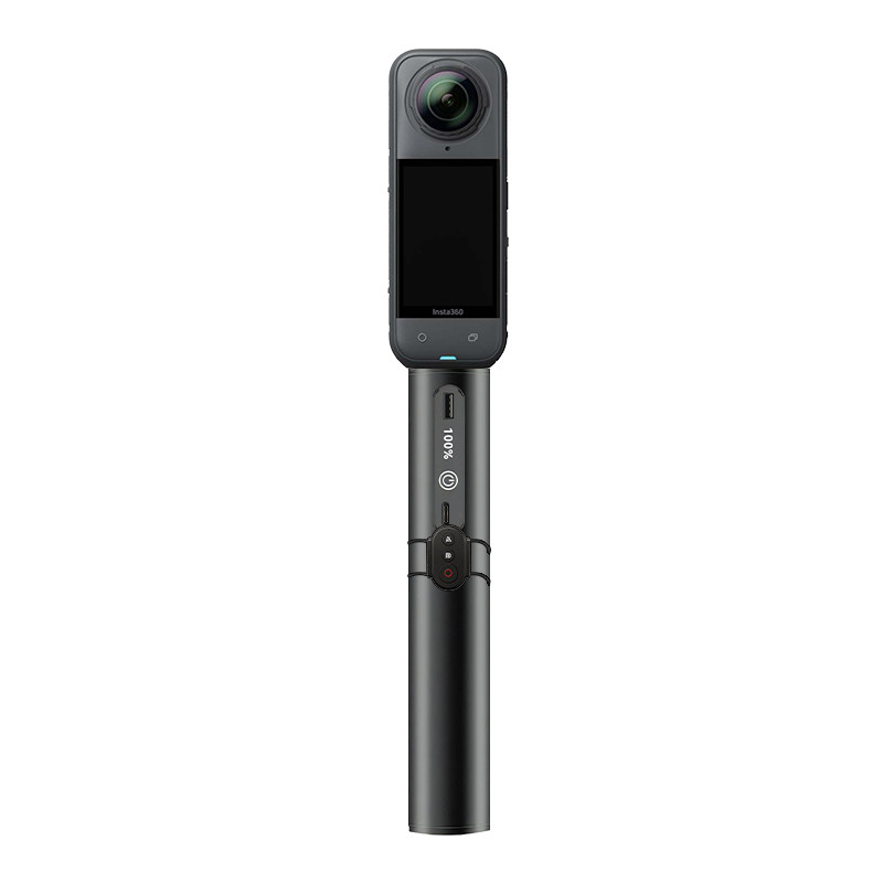【3C认证】适用Insta360影石X5/X4/X3相机续航手柄全景相机充电宝10000毫安电池户外充电手柄移动电源延长杆