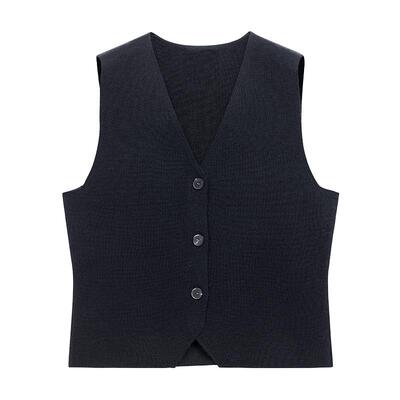 blueerdos绵羊毛针织背心马甲