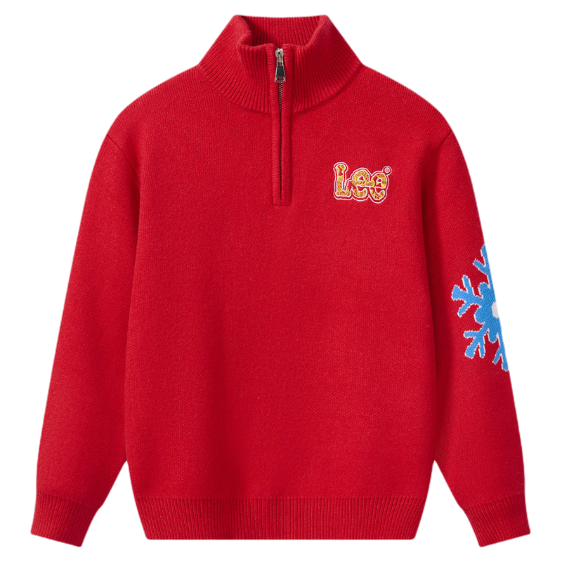 Leekids男童秋冬半高领毛衣