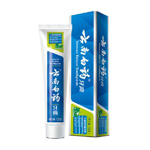 云南白药牙膏薄荷香型100g清洁口腔清新护龈减轻牙龈问题官方正品