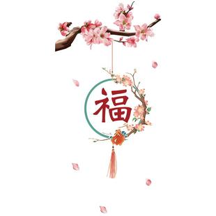 中国风防窥视透光办公室磨砂玻璃贴纸厨房推拉门卫生间浴室窗户纸