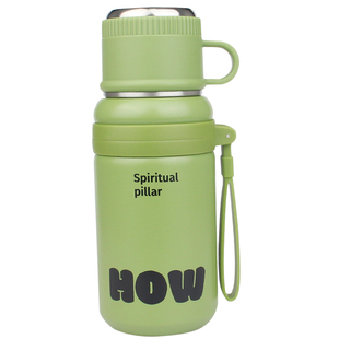 简约保温杯女生高颜值初中生水杯新款2025大容量学生上学专用杯子