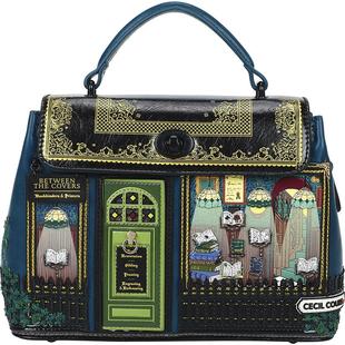 Vendula英国原创手工女包 古董书店哥特暗黑复古单肩斜挎手提包