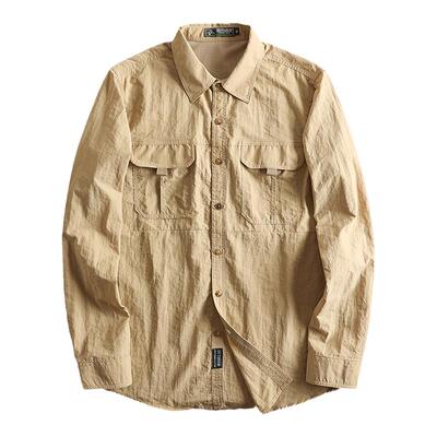 户外速干防水工装长袖衬衫