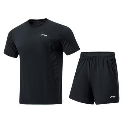 李宁速干乒乓球套装比赛运动服