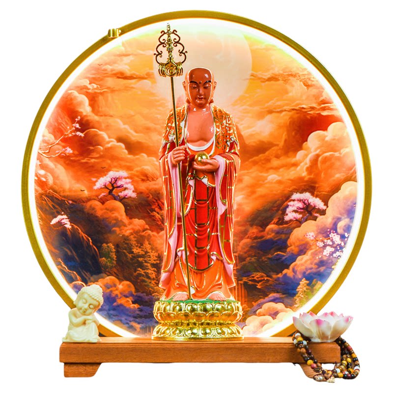 地藏王菩萨站像禅意九华山地藏像