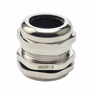 黄铜镀镍金属电缆防水接头EWM密封格兰头HSM电线固定填料函M20M16