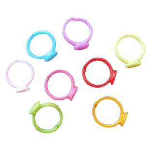 50个 手工DIY发饰材料树脂配件儿童粉色戒指圈塑料戒指托饰品配件