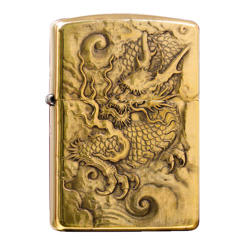 Zippo蚊版苍龙无悔打火机送礼