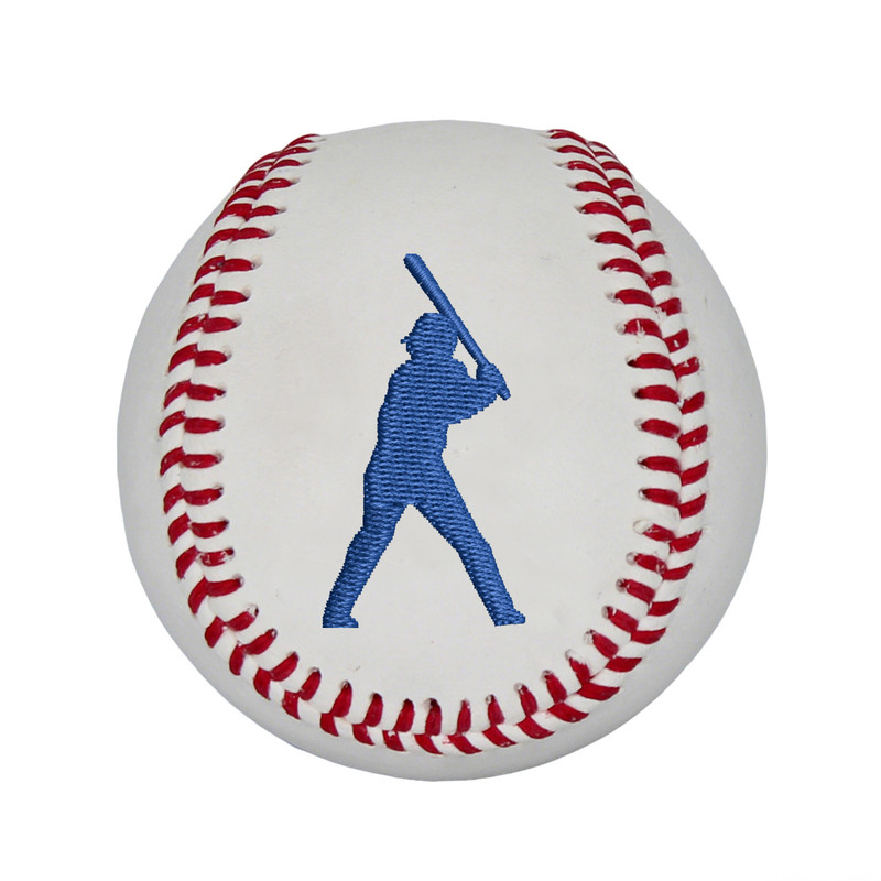 刺绣击球员Batter Hitter收藏棒球 9寸头层牛皮硬式 个性定制图文