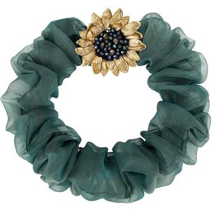 shes茜子梵高向日葵原创手工钉珠矿彩水晶发圈简约马尾发绳头饰