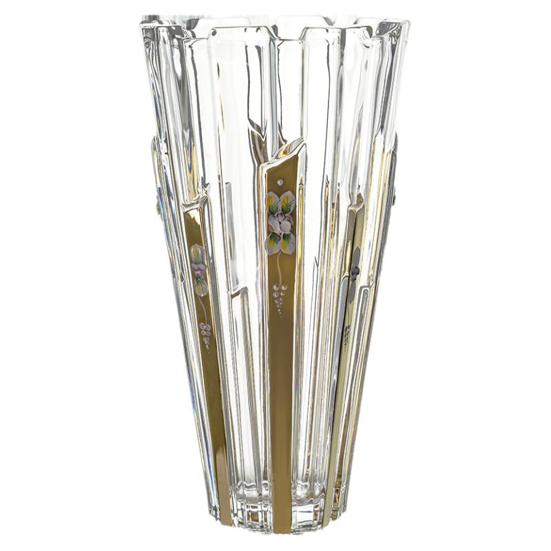 crystalite水晶玻璃手工珐琅花瓶