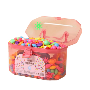 凯蒂卡乐儿童百变波普串珠玩具5男女孩4岁diy手工3穿珠子项链益智