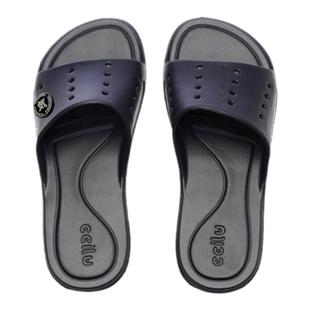 ccilu驰绿“気”科技防滑拖鞋男浴室舒适时尚凉拖鞋软底Q弹一字拖