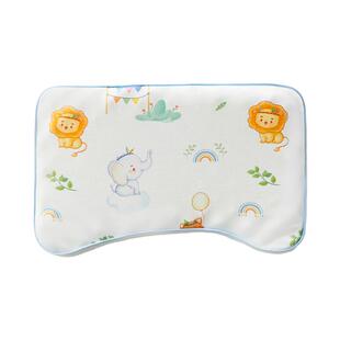 儿童硅胶枕婴儿枕头1-3到6岁以上宝宝纯棉豆豆枕套四季通用可水洗