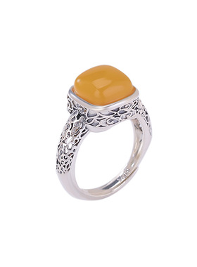 复古做旧晴水玉戒指女限时优惠