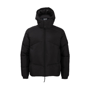 EMPORIO ARMANI阿玛尼男保暖防寒可拆连帽拉链棉服男士新款XY推选