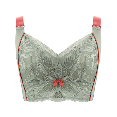 乳胶调整型内衣女大胸显无钢圈