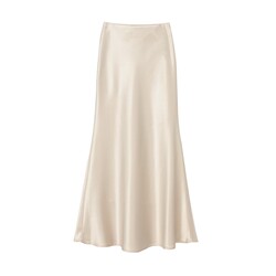 秋冬高腰缎面半身鱼尾裙