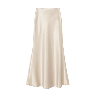 秋冬新款松紧高腰显瘦中长款缎面丝滑新中式穿搭半身裙包臀鱼尾裙