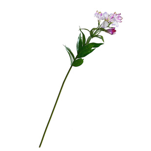 粉色六出花仿真花水仙百合假花家居装饰餐桌摆件拍摄道具插花