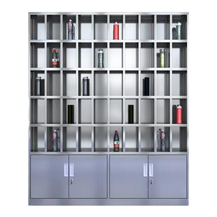 不锈钢水杯柜杯子放置储物柜定制工厂车间存放柜多格水杯架收纳架