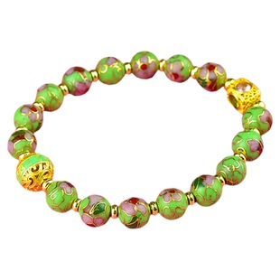 北京掐丝珐琅景泰蓝磨光珠子8mm手链景区同款繁华手串女款送妈妈