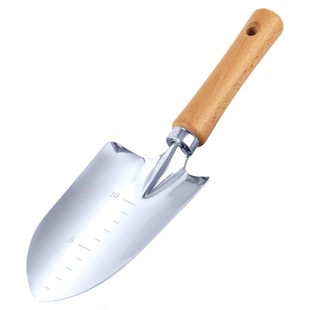 铲子园艺挖土工具加厚不锈钢种花小铲子种菜赶海神器换盆家用花铲