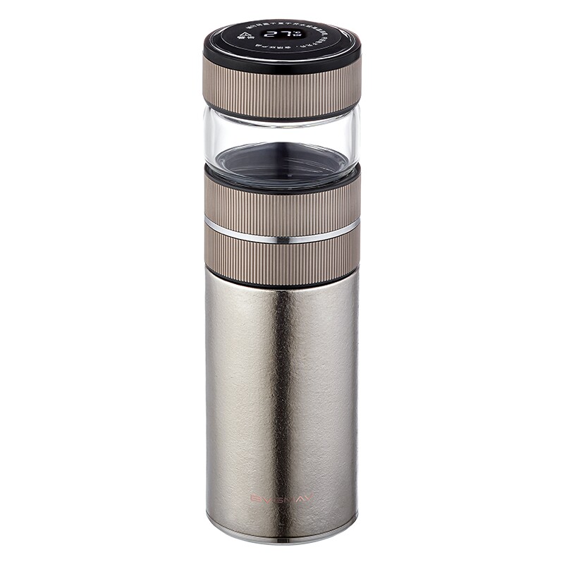 英国宝威玛纯钛保温杯茶水分离焖泡茶杯钛杯2026新款男生高级水杯