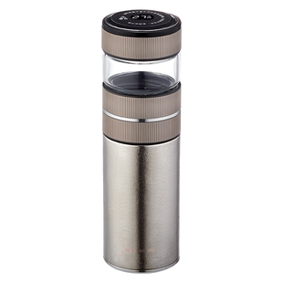 英国宝威玛纯钛保温杯茶水分离焖泡茶杯钛杯2026新款男生高级水杯