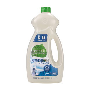 Seventh Generation第七世代洗洁精1.47升无味无香洗碗液奶瓶奶嘴