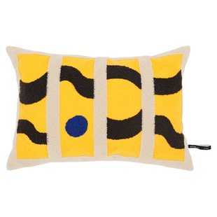 LIVING inc.野生 ins风艺术抽象沙发抱枕简约轻奢靠垫长方形靠背