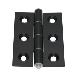 HFC21/22门铝合金型材静音合页无缝黑色工业设备20/30/40精密铰链