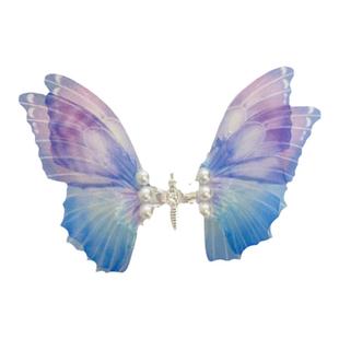 会动的蝴蝶发夹女儿童夹子发饰2025新款女孩蝴蝶结小发卡女童头饰