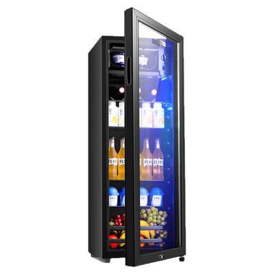 荣事达冰吧家用冷藏柜小型冰箱办公室展示透明茶叶饮料红酒保鲜柜