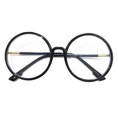 阿拉蕾超大圆形眼镜框女可配度数