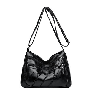 真皮女包2024新款女士软皮包单肩斜挎包女大容量高级感妈妈包大气