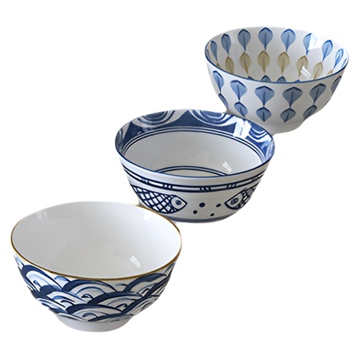 大众陶瓷景德镇陶瓷釉下彩日式