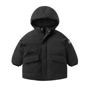 右欧男童棉服外套加厚棉袄冬季2025新款童装宝宝红色上衣儿童年服