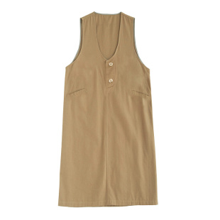 费雪孕妇春装背带连衣裙2026新款小个子纯棉春秋裙子春季两件套装