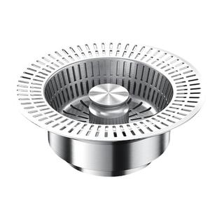 厨房洗菜盆漏水塞按压式水槽弹跳芯过滤网密封防堵防漏下水管配件